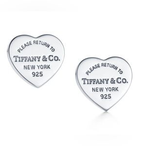 Return to Tiffany Stud Earrings - Authentic - Sterling Silver